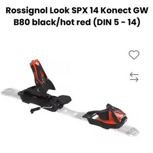 Rossignol SPX 14 Bindings in Black and Red